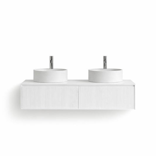 H&F Badkamermeubel incl. Twee Lavabo's (Floating)