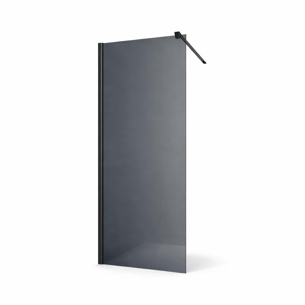 H&F Douchewand Inloopdouche Rook Glas