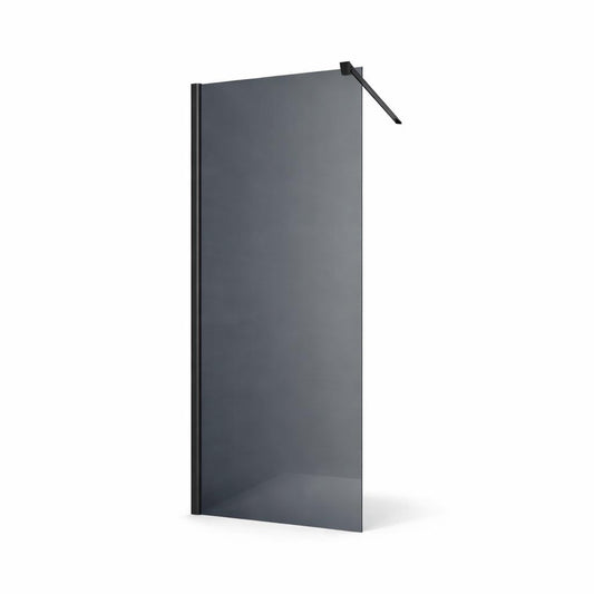 H&F Douchewand Inloopdouche Rook Glas