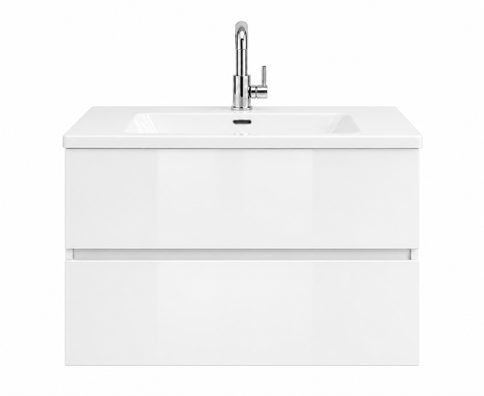 H&F Badkamer Meubelset Enkel Hoogglans (B X D X H)