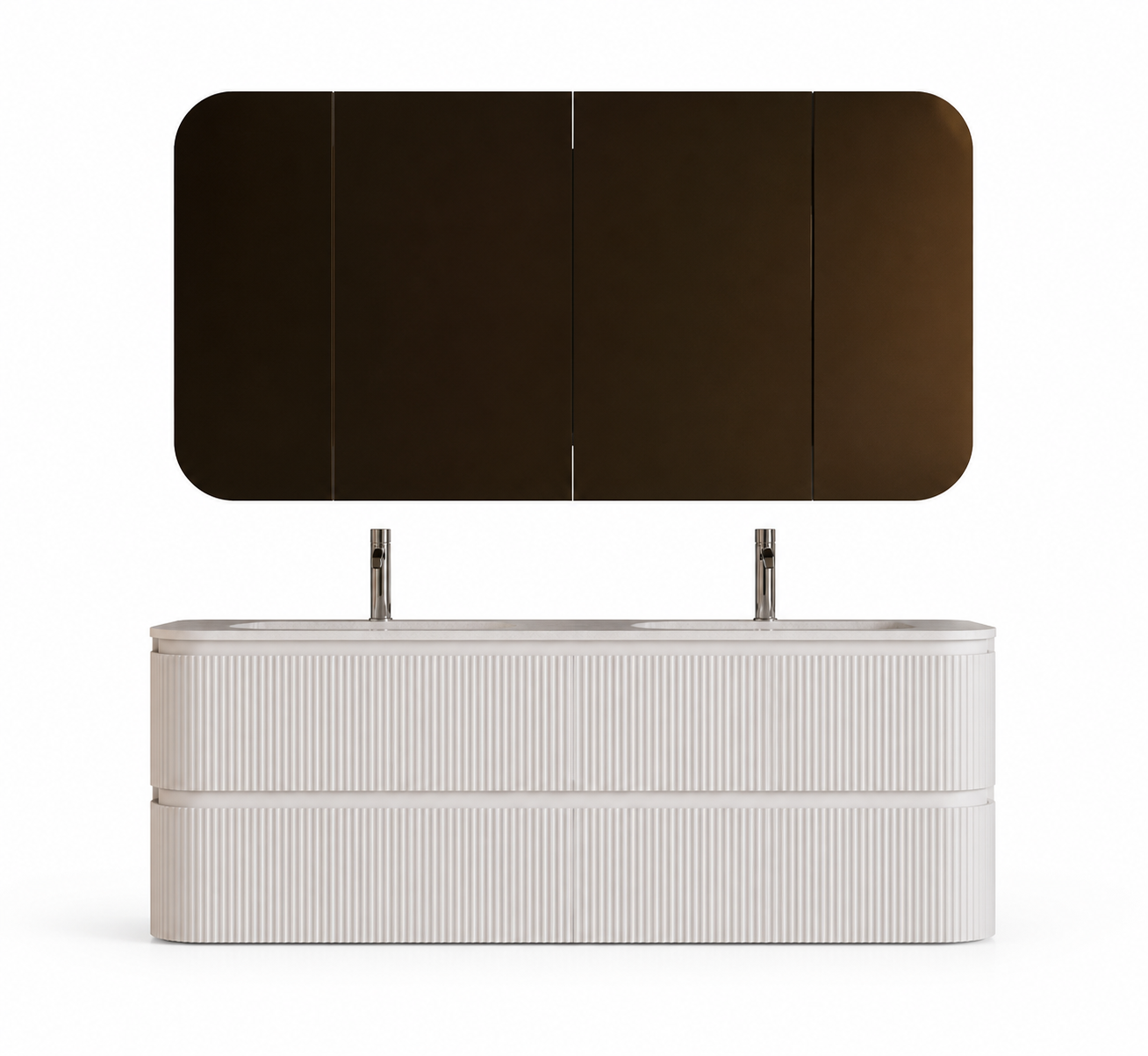H&F Badkamer Meubel Set ,5 Incl. Lavabo (Twincurva Iii)