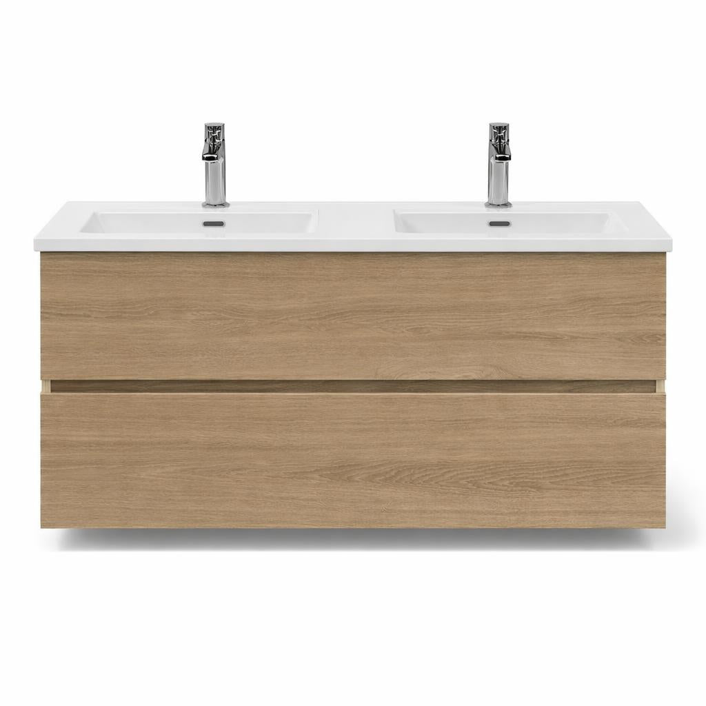 H&F Badkamer Meubelset Dubbel Eikgrijs Mat (B X D X H)