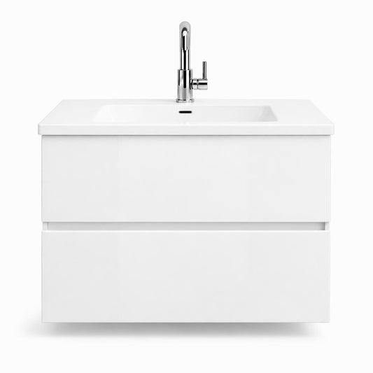 H&F Badkamermeubel Enkel Hoogglans 80 & 100 cm