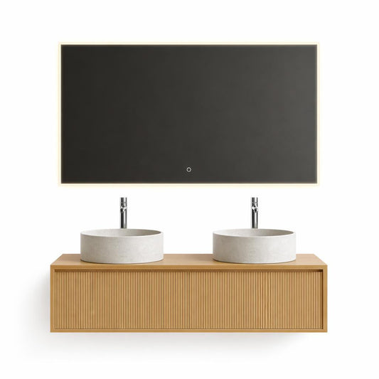 H&F Badkamermeubel incl. Twee Lavabo's