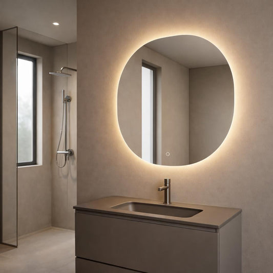 H&F LED Mirror Irregular With Anti-Fog Function